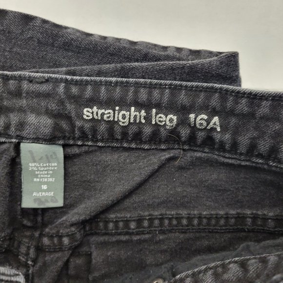 🎄Avenue Denim Womens Jeans 16 Average Straight Leg Black - Picture 8 of 9